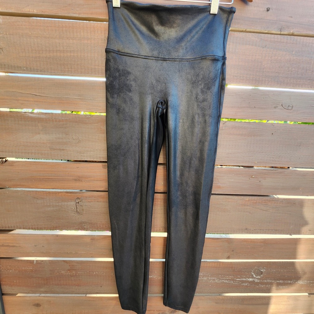 SPANX Leggings Y2K minimalist Faux Leather‎ Classic Wardrobe Essential L